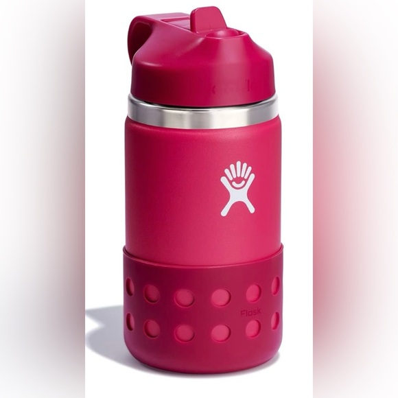 NEW Hydro flask Kids 12 oz. Water Bottle in Peony - Picture 2 of 4